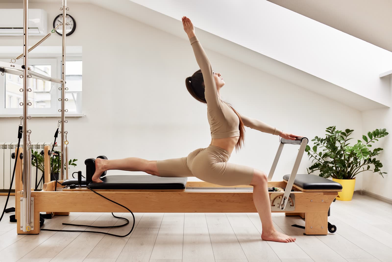 Séance de Pilates sur reformer